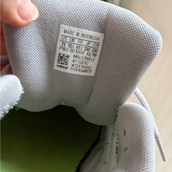 Adidas Neo Strutter Men's Gray/Green Sneakers  Size 11 - Picture 5 of 9